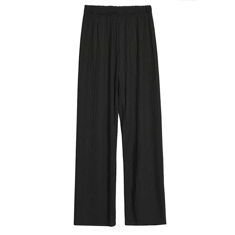 

2021 Spring New Gold Velvet Wide-Leg Pants High-Waisted Loose-Fitting Straight-Leg Mopping Pants Slimming Casual Pants Women