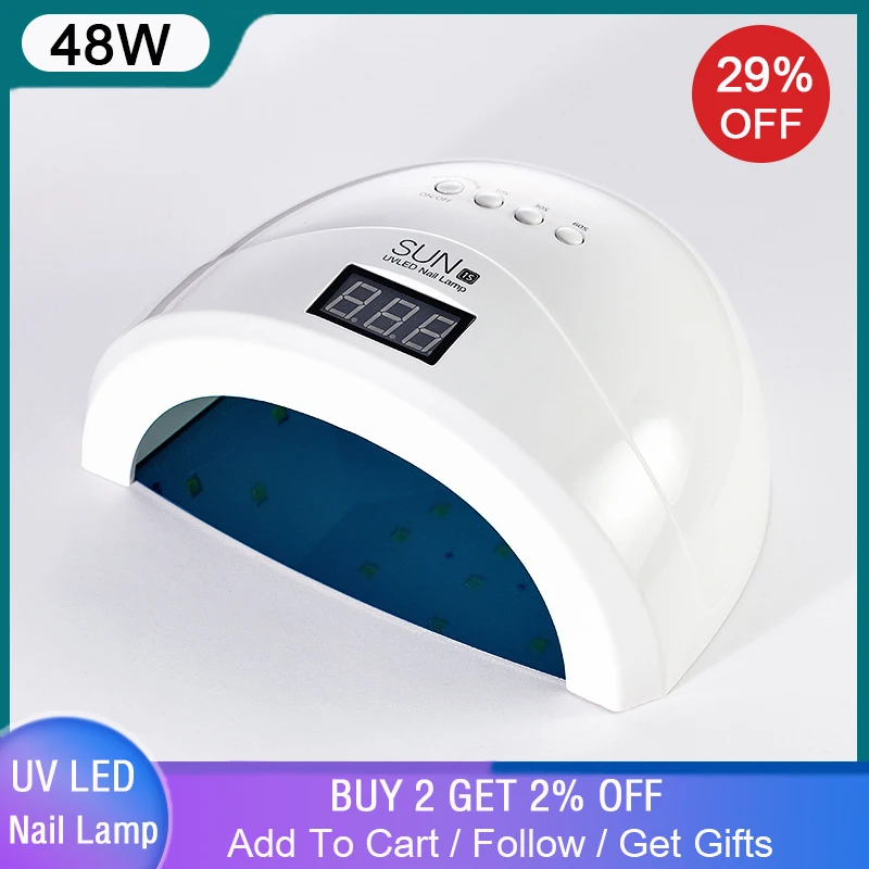 Сушилка для ногтей SUNone 54 Вт/48 Вт УФ светодиодный светильник Умный домашний лак