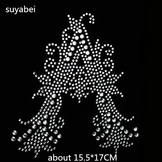 Большая надпись стразы искусственный мотив термоклейкие Переводные кристаллы