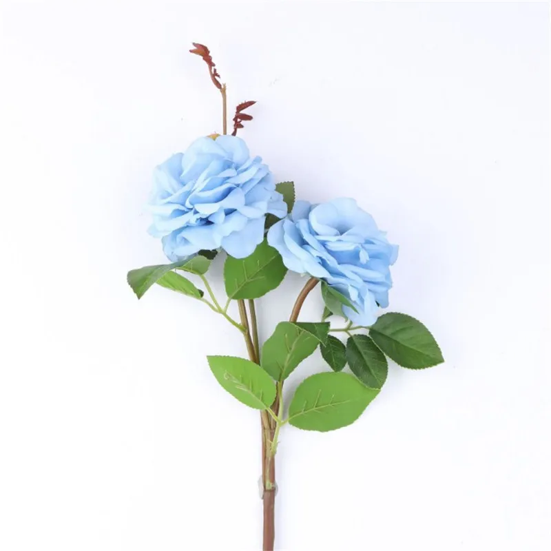 

10Pcs Fake Wild Rose (2 heads/Bunch) 23.23" Length Simulation Changmi for Wedding Home Decorative Artificial Flowers