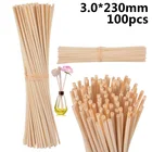 Набор Натуральных ротанговых тростниковых палочки для ароматерапии, 100 шт., сменные деревянные Ротанговые Ароматические расширяющиеся палочки для эфирных масел
