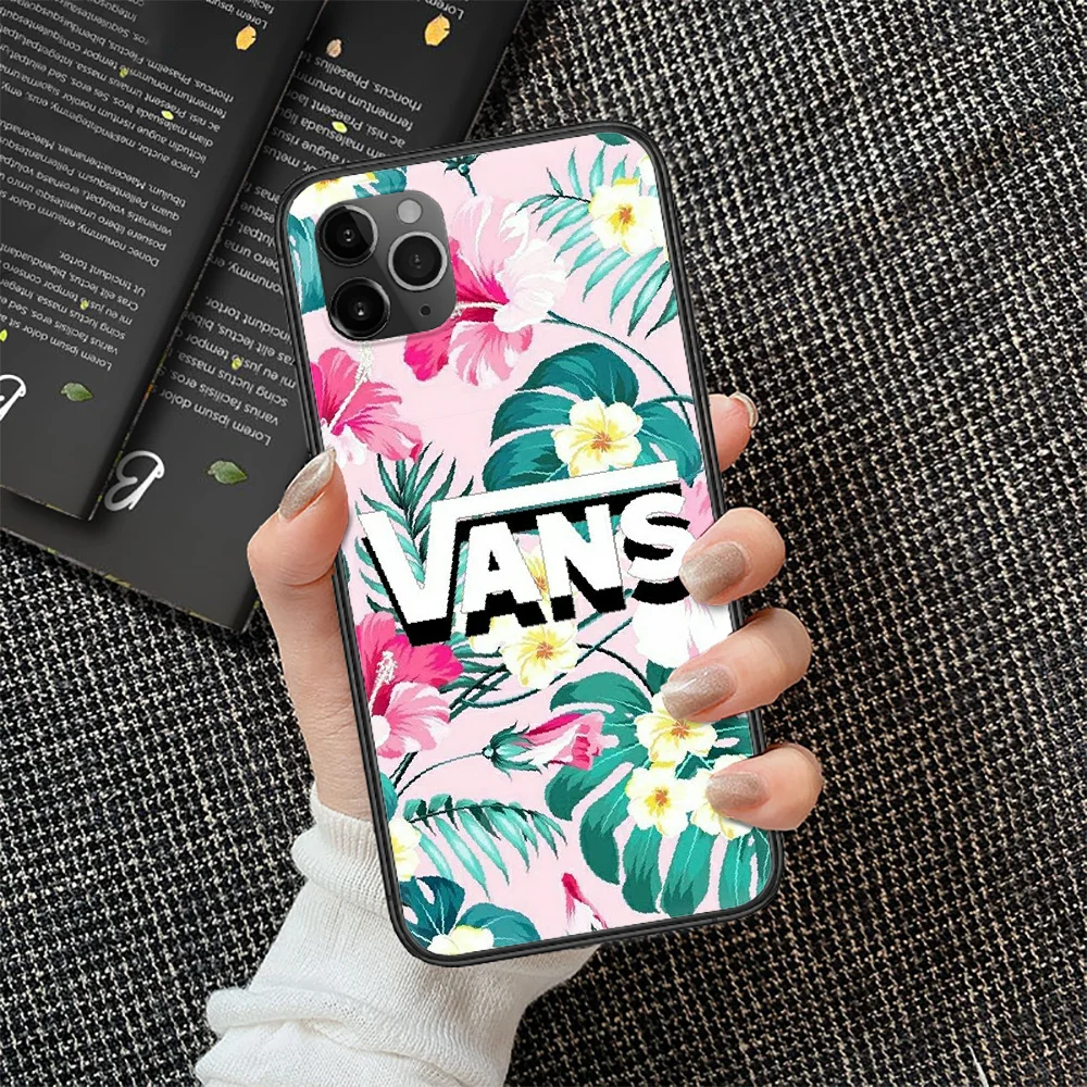 

Street Skateboard Brand vansing Phone Case Cover Hull For iphone 5 5s se 2 6 6s 7 8 12 mini plus X XS XR 11 PRO MAX black trend