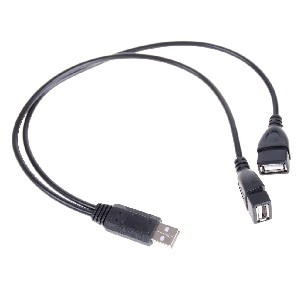 Y сплиттер USB кабель для зарядки Кабель-Удлинитель 2 0 A 1 папа двойной Женский