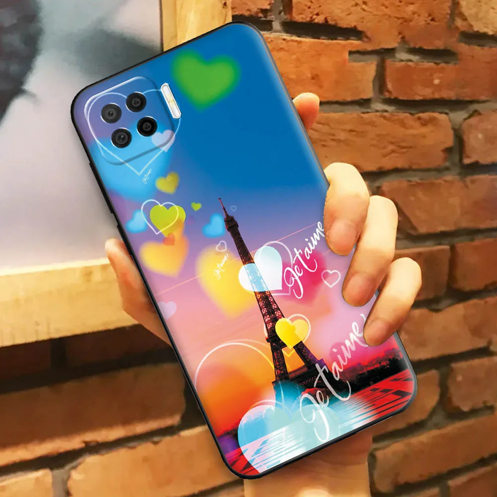 Чехол OPPO F17 Pro для Reno 4 Lite 4F черный мягкий бампер из ТПУ чехол телефона s Oppo A93