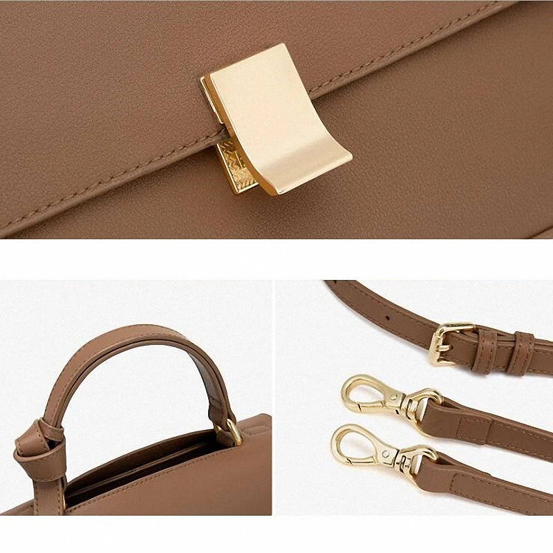 

Female's Genuine Leather Top-handle Handbag New Fashion Designer Handbags High Quality Ladies one Shoulder Tote Bag bolsa