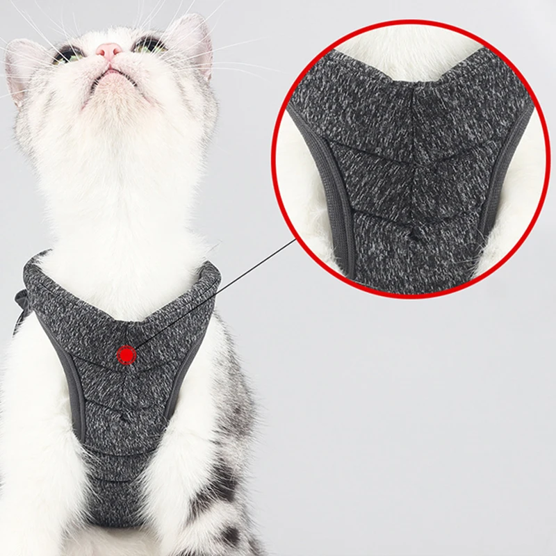 Ошейник для кошек WAZIR удобные легкие мягкие эластичные ремни котят прогулок и