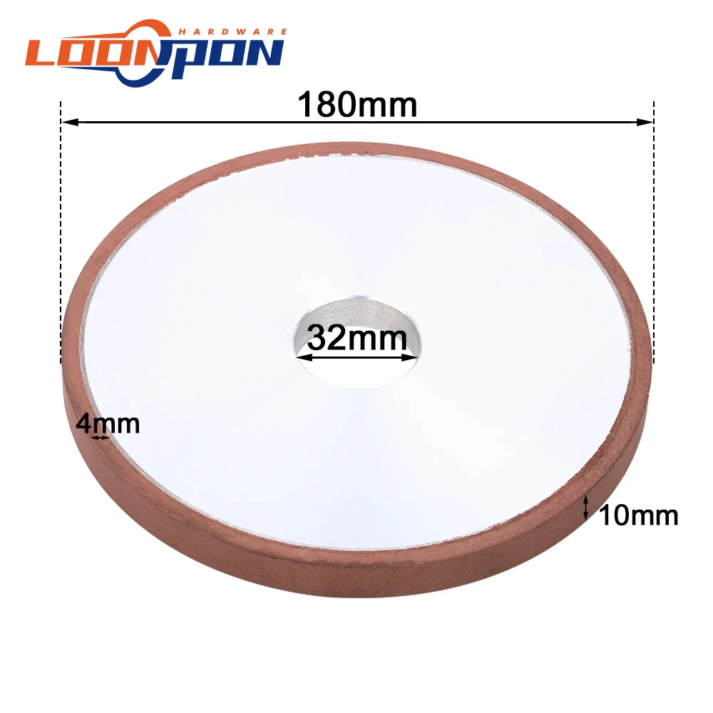 

180 мм параллельный алмазный шлифовальный круг, толщина 10 мм, параллельный шлифовальный диск, используемый для шлифования твердого сплава во...