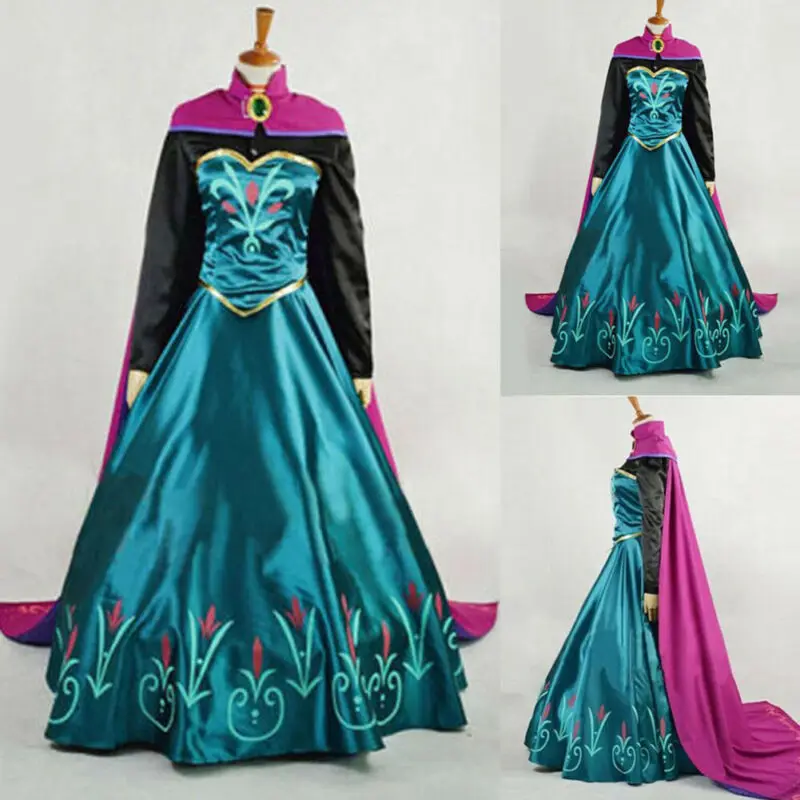 2019 новые женские платья для вечеринки на Хэллоуин косплей принцесса Эльза Анна