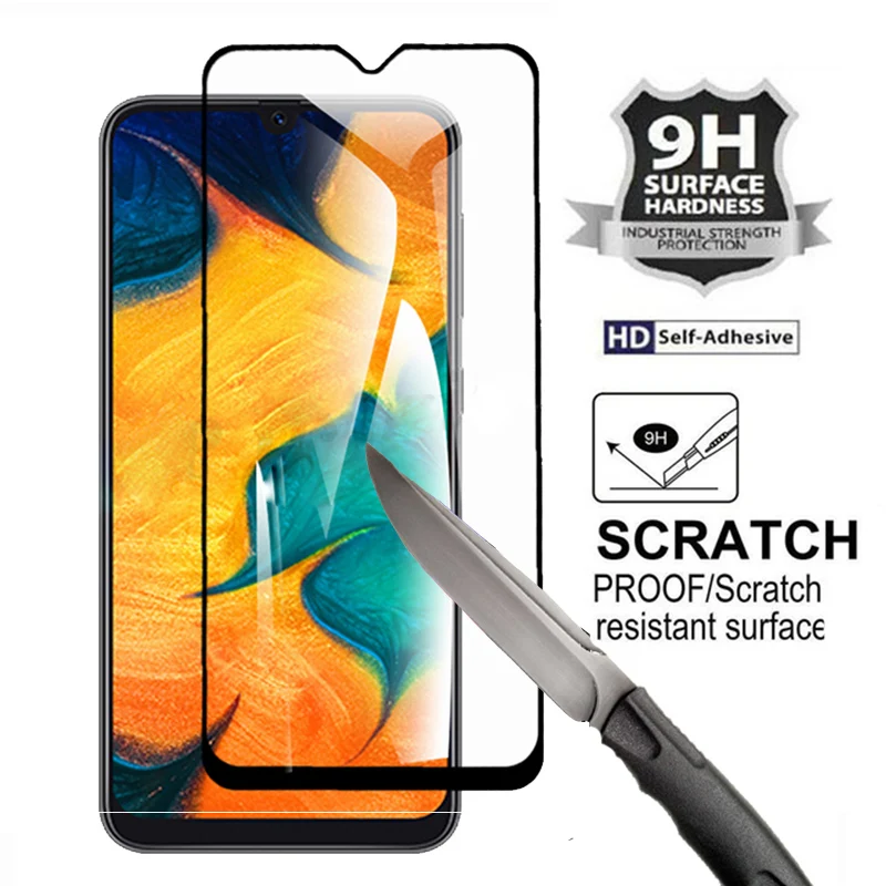 Защитное стекло закаленное для Samsung A30/A40/A50/A70/A20/M30 | Мобильные телефоны и