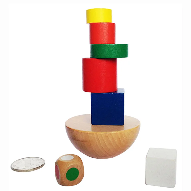 Высококачественная красочная деревянная настольная игра-головоломка для