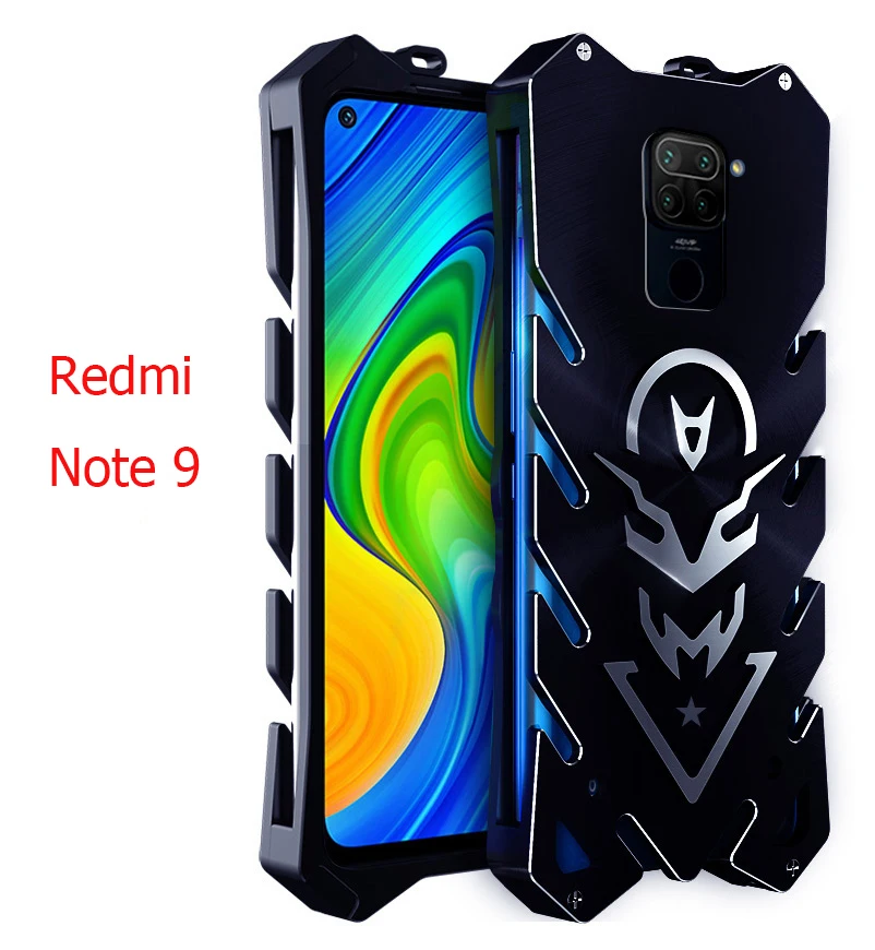 

Redmi Note 9 Zimon Aviation Aluminum Metal Case Strong For Xiaomi Redmi Note 9 Redmi 10X 4G Cover
