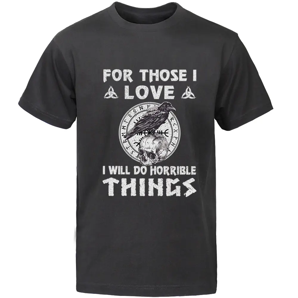 

Одина футболка с изображением викингов, раздел-футболки для тех, с надписью «I Love я сделаю все возможное, ужасные вещи Для мужчин футболка фу...