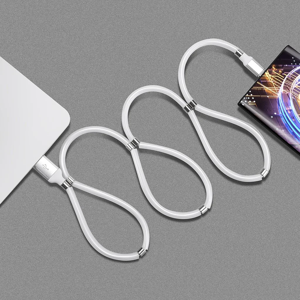 V8 Micro USB зарядный кабель для телефона Магнитный Органайзер Android анти-потеря данных