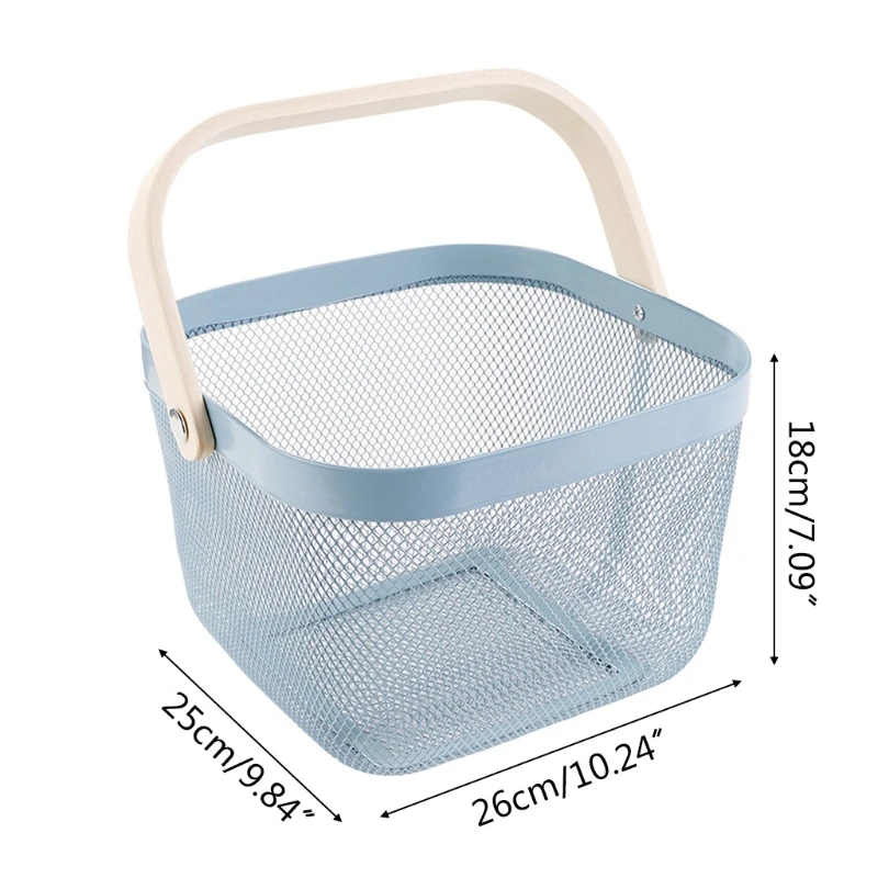 

Plastic Folding Shopping Basket Picnic Basket Food Snacks Fruit Vegetable Foldable Grocery Storage Organizer