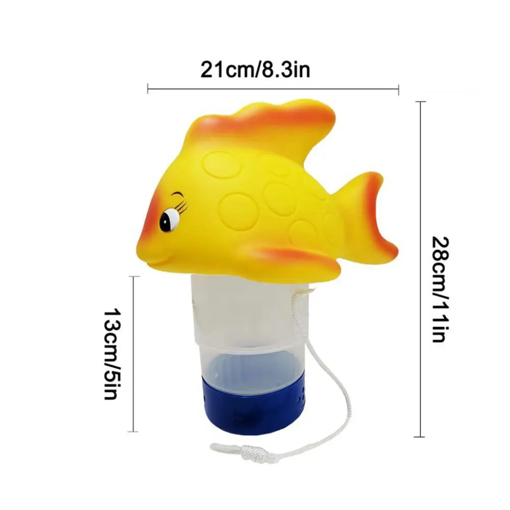 

Goldfish Animal Head Swimming Pool Floating Chemical Chlorine Dispenser Outdoor Pool Pond Dosing Chlorine Applicator Pump