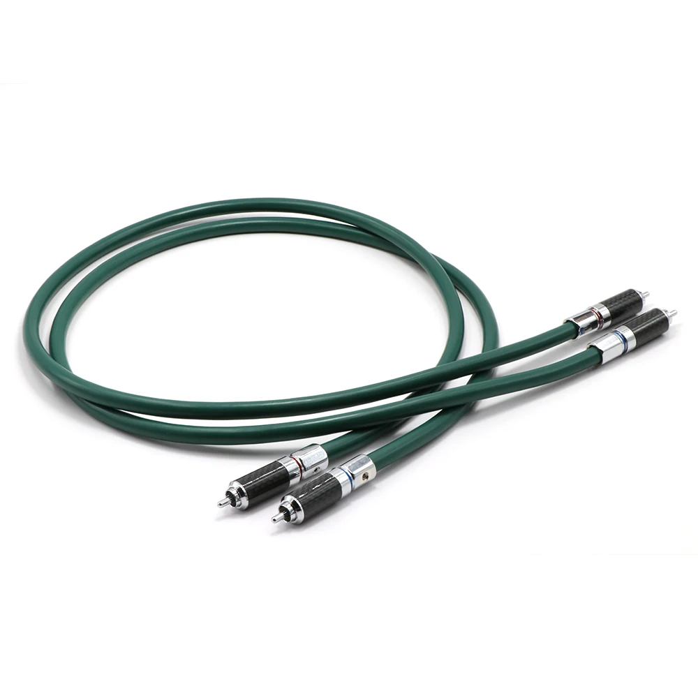 Соединительный кабель с разъемом RCA из углеродного волокна|copper colour|copper colour cablehifi