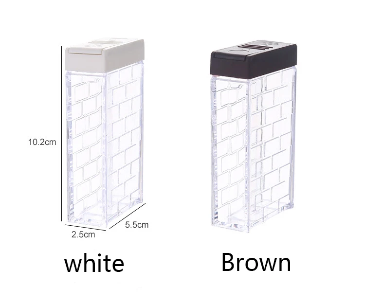 Прозрачная банка для специй набор приправ соли и перца цветная крышка контейнер