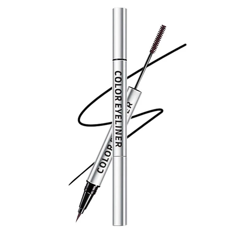 2 в 1 жидкая подводка для глаз и шелковая тушь ресниц водоСТОЙКАЯ потовая