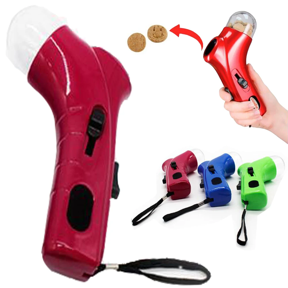 Pet Treat Launcher Cat Dog Snack Catapult Funny Puppy Feeder Dogs Food Thrower Dispenser Pets Interactive Game Training Toy | Дом и сад