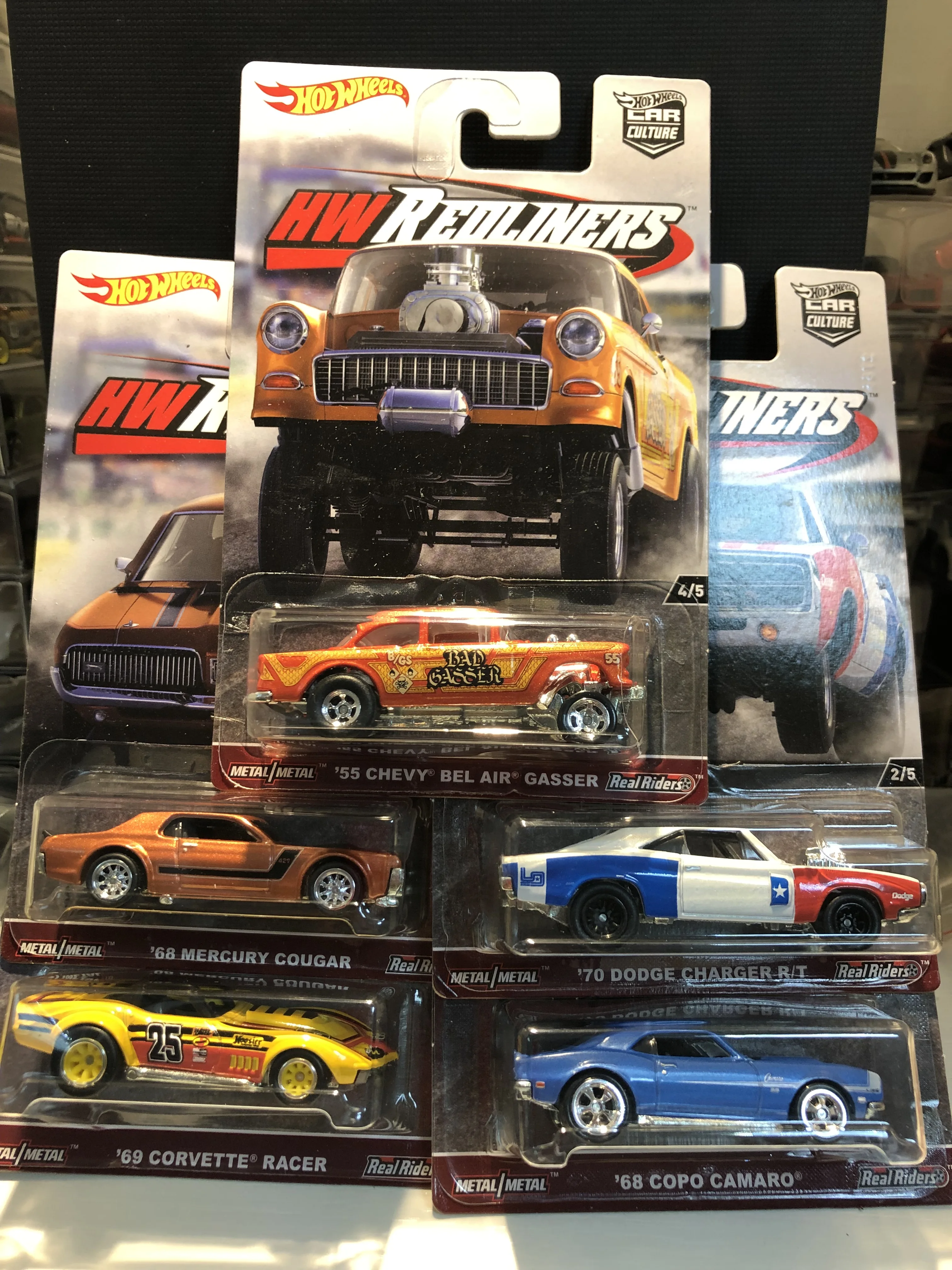 Лидер продаж автомобиль HW redliner Car Culture 55 CHEVY BEL AIR GASSER Коллекционная версия реальные