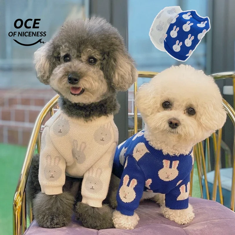 

OCE Cute Dog Costume Winter Luxury Dog Clothes for Small Dogs Trendy Cat Clothes Pets Accessories Puppy Sweater Designer