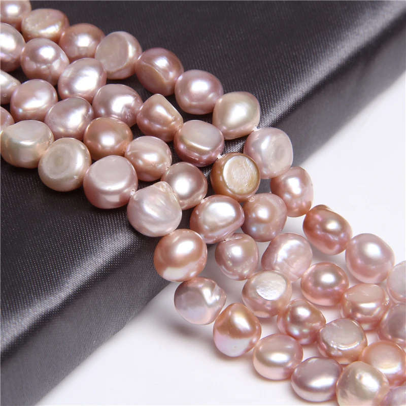 100% Natural Pearl Beads Purple Broque Freshwater Pearls Oval Pink Round Potato For Jewelry Making DIY Craft 14'' | Украшения и