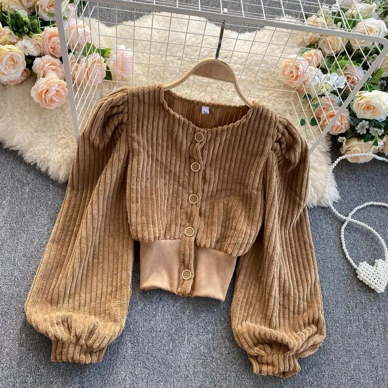 Женская бархатная блузка с длинным рукавом в винтажном стиле | одежда