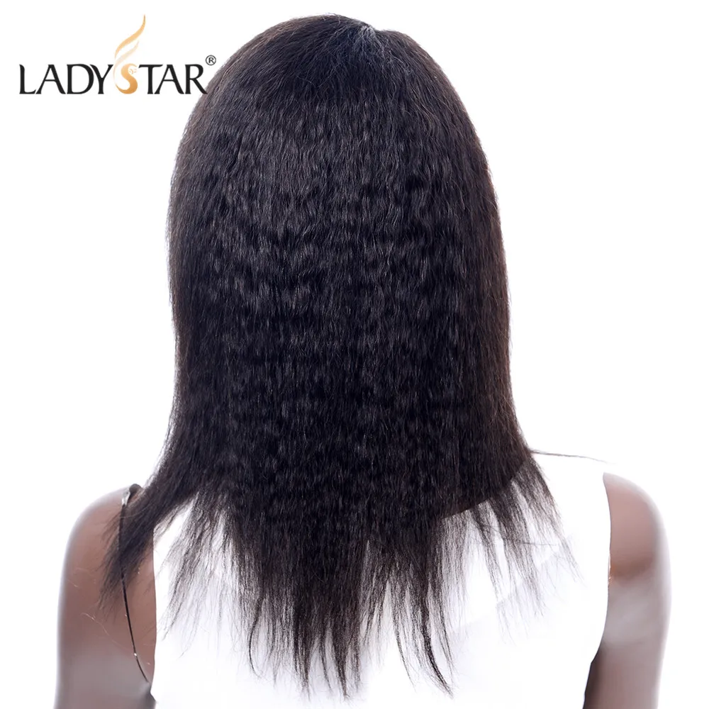 Яки прямые перуанские кружевные человеческие волосы парики для женщин remy парик с
