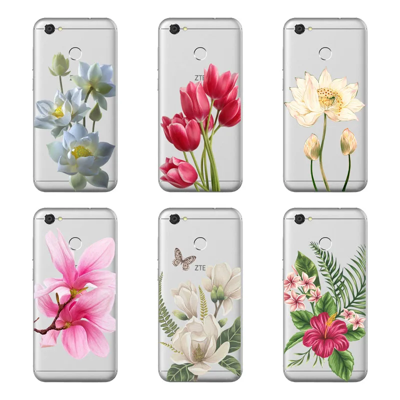 Мягкий чехол из ТПУ для zte blade a510 a610 a601 a602 a520 a6 a910 с цветами x3 d2 защитный телефона s