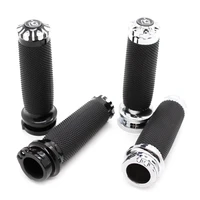 motorcycle grips 1 25 rubber handle grips handle bar grips for harley sportster 883 1200 cruiser bobber touring dyna softail
