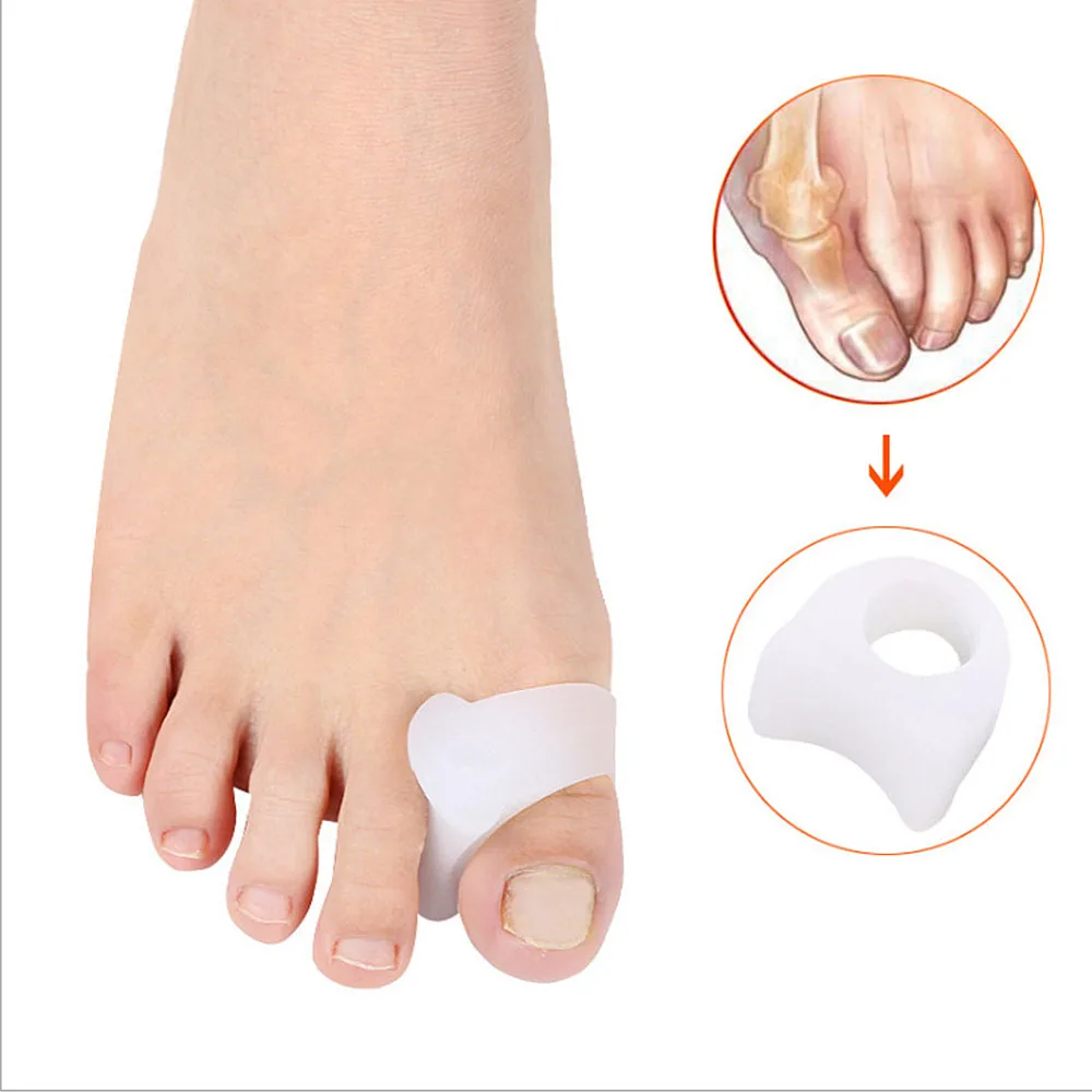 

2pcs/Set Orthopedic Hallux Valgus Pro Bunion Corrector Toe Separator Stretchers Protector Pedicure Tool Silicone Feet Care