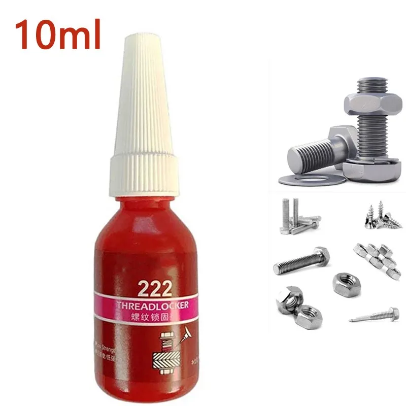 

1pcs 10ml Threadlocker 222/242/243/262/263/271/277/290 Anaerobic Adhesive Workshop Equipment Tools Fluorescence