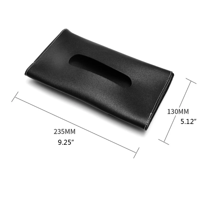 

1 Pcs Car Tissue Box Towel Sets Car Sun Visor PU Leather Tissue Box Holder