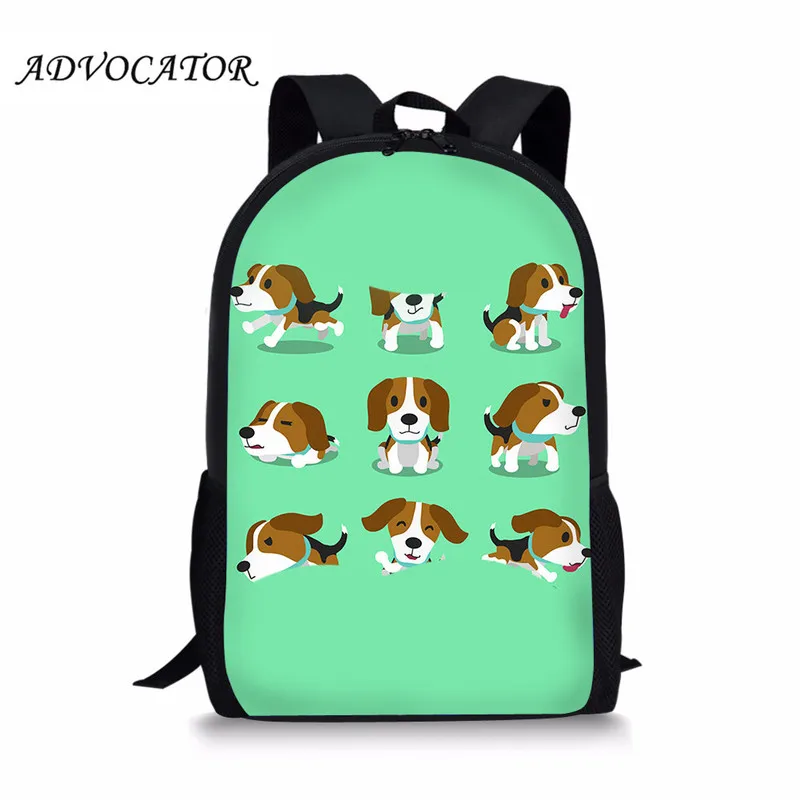 Children Schoolbag Cartoon Beagle Printing Backpack for Teenager Boys and Girls Large Capacity School Bags Plecaki Szkolne