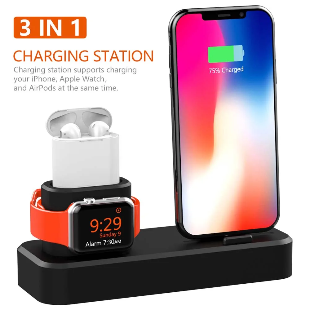 Зарядная док-станция 3 в 1 для iPhone AirPods Pro | Мобильные телефоны и аксессуары