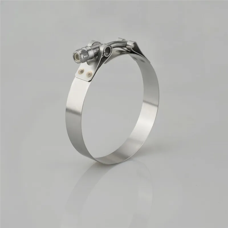 

4PC Stainless Steel T-Bolt Hose Clip Clamp Kit Adjustable Universal Stainless Steel Clamps Pipe High Quality
