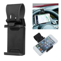 black universal car interior steering wheel mobile phone gps holders mount cradle vehicle stand accessories