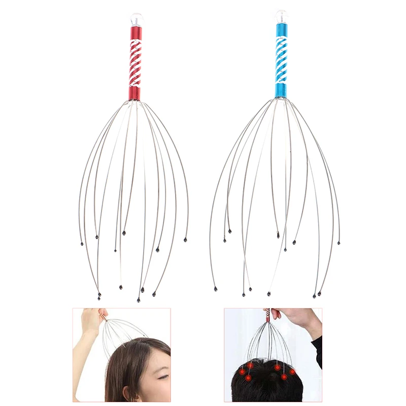 

Head Relax Massager Scratcher Neck Claw Massage Roller Anti-Stress Octopus Scalp