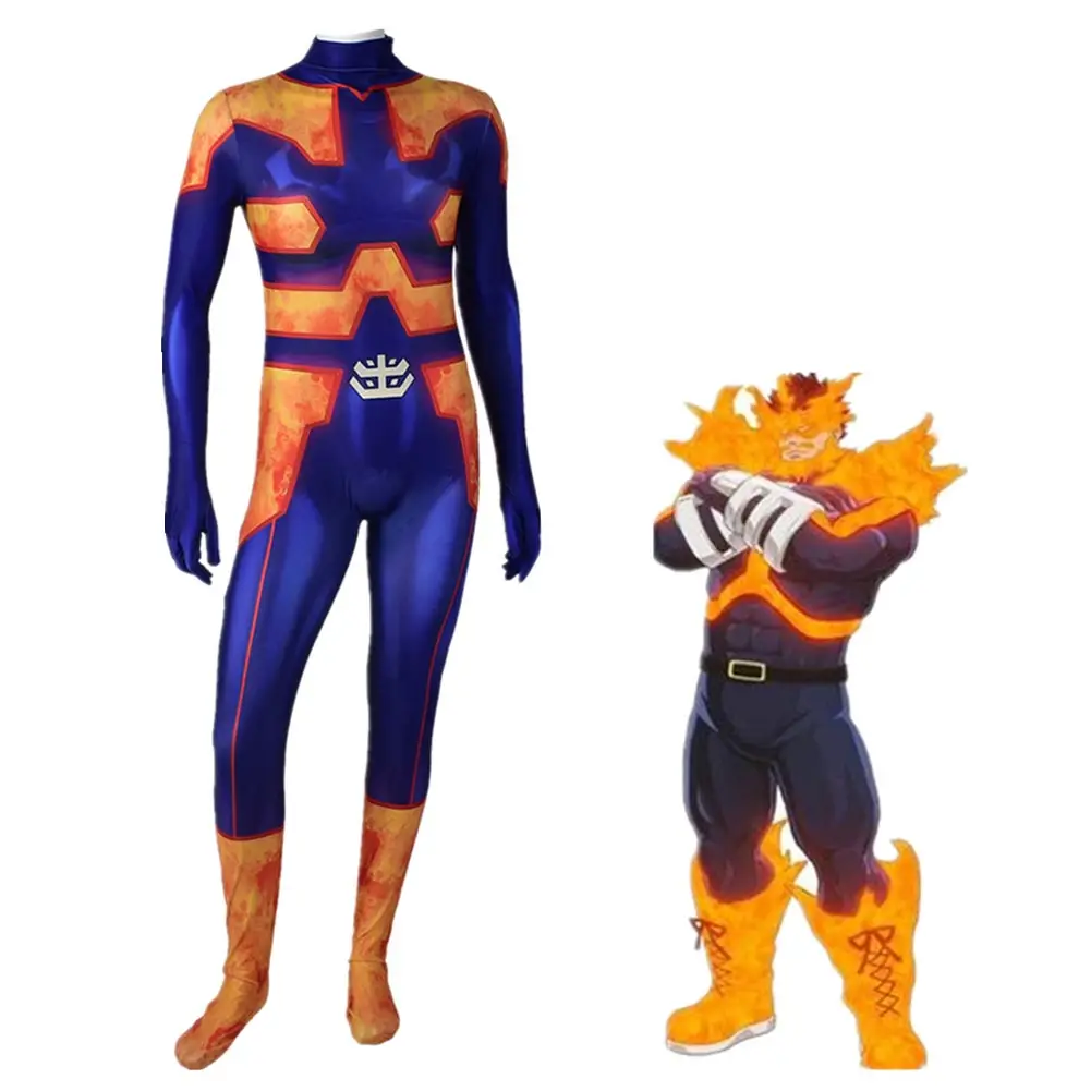 

My Hero Academia Endeavour Cosplay Jumpsuit Bodysuit Jumpsuits Rompers Halloween Carnival Costumes