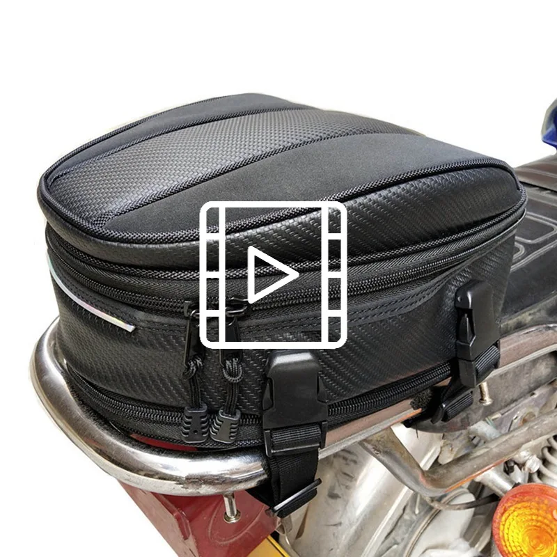 

2021 Motorcycle Tail Bags Back Seat Bags Kit Travel Bag Motorbike Scooter Sport Luggage Rear Seat Rider Bag Pack Pocket Bag