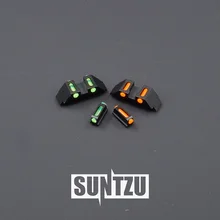 GLOCK Pistol ACCESSORIES PARTS Steel Fiber Optic Front/Rear Sight for G17/19 G22/23/24/26/27 G33 G34 G35 G38 G39 G43 for airsoft