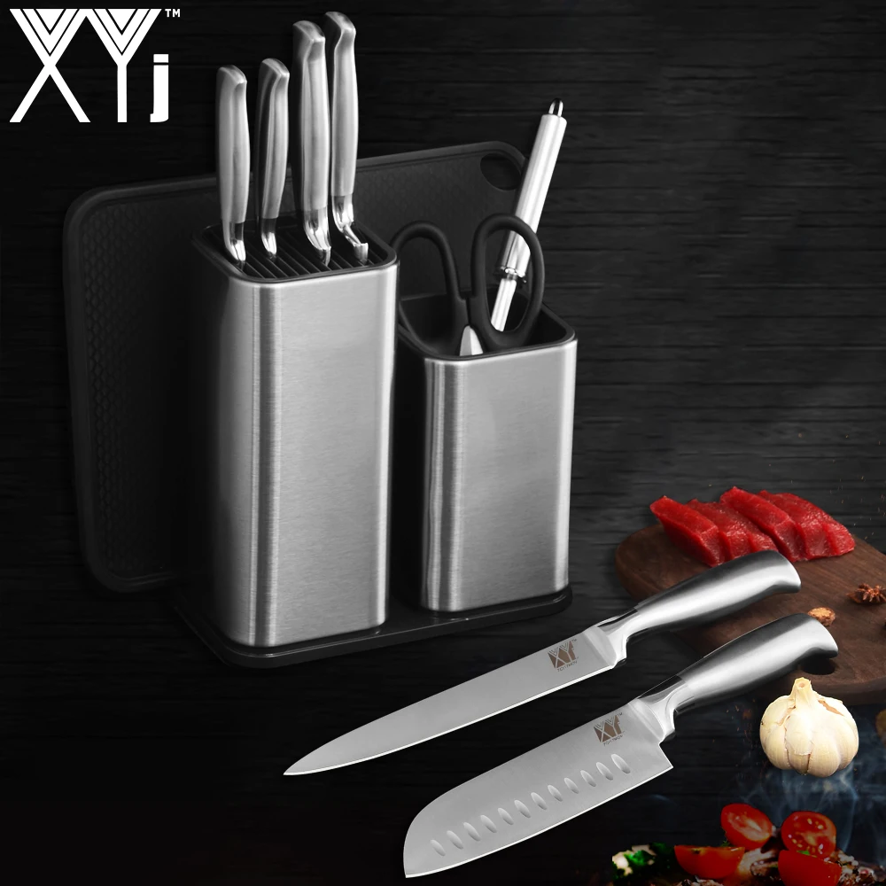 XYj держатель кухонных ножей из нержавеющей стали Высококачественный блок