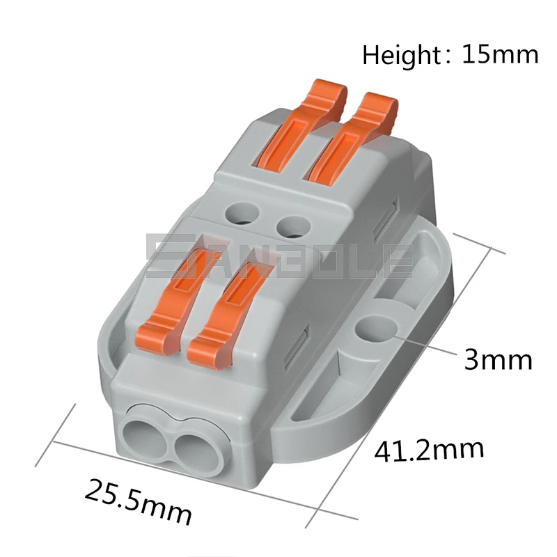 PCT Series двухрядные клеммные блоки фиксированного типа 2/3/4/5/6/8/10/12P разъем для