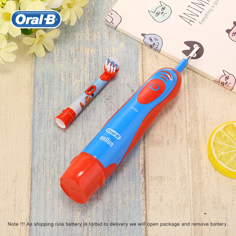 Детская электрическая зубная щетка Oral B перезаряжаемая для гигиены полости рта