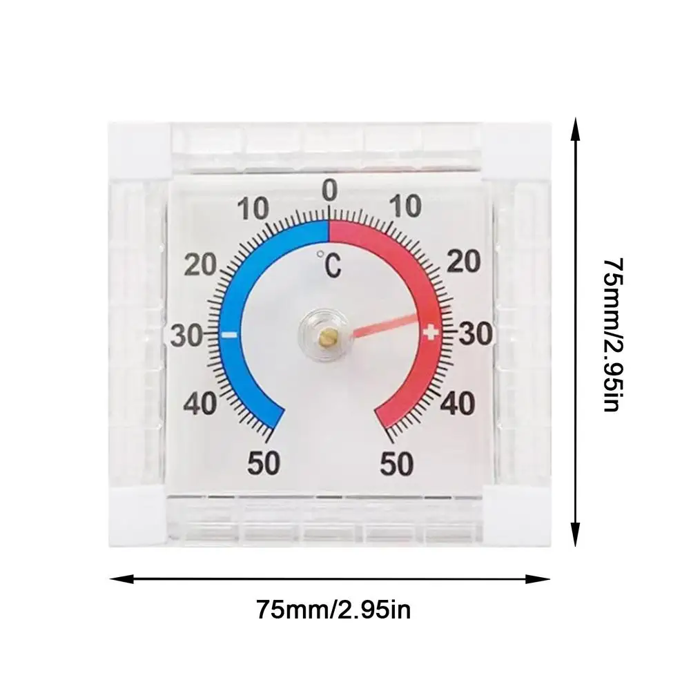 

Wall Thermometer Outdoor Hygrometer Indoor Window Bulb Thermometer Wall-mounted Temperature Monitor Weather Station For Home