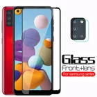 Адаптер 2-в-1 для фотоаппаратов Защитное стекло для samsung galaxy a21s a51 a71 a11 a21 a31 a41 sumsung 21С 51 защитное покрытие для экрана Защитная пленка