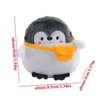 Плюшевый мини-кошелек в виде пингвина #5