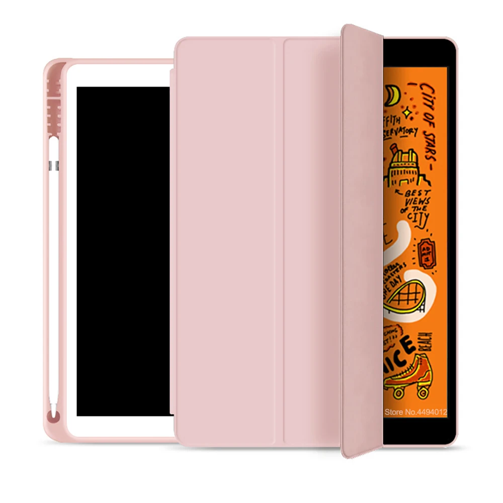 Новинка 2019 чехол для ipad 10 2 Mini 5 Air 3 &quotPro 11 Pro 12 9 с карандашом мягкий силиконовый
