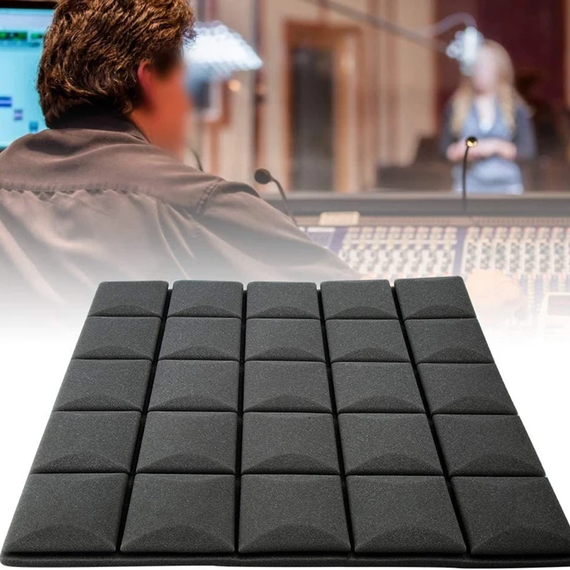 

Sound Insulation Board Recording Studio Foam, 6 Pcs Mushroom Sound Absorbing Cotton Foam High Density Acoustic Panels