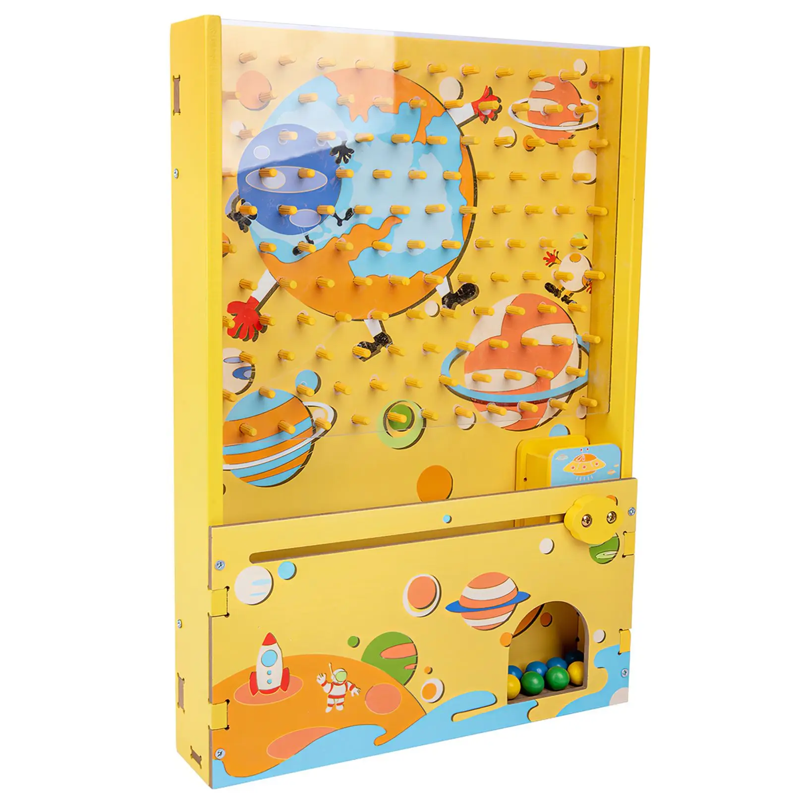 

Kids Reaction Training Wooden Ball Catcher Board Ball Falling Catching Machine Early Educational Developmental Ball Toys